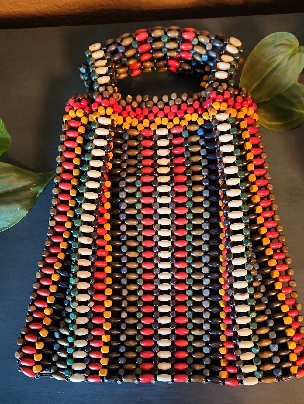 Art Deco Beaded Bag From Czechoslavokia, 1930's EUC